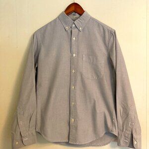 J.Crew Slim Untucked Button Down Cotton Oxford  - Gray size small ECU!